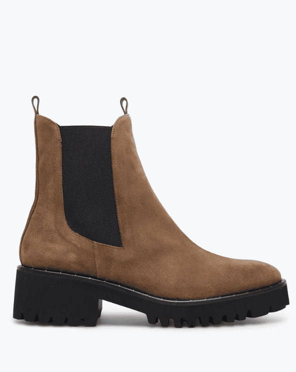 Brooke Brown Suede Rain Resistant Boot