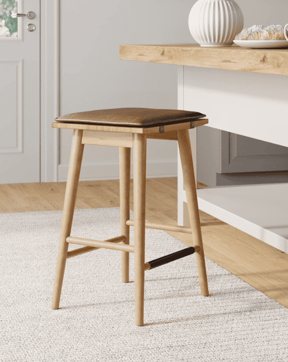 Counter Height Wood Bar Stool