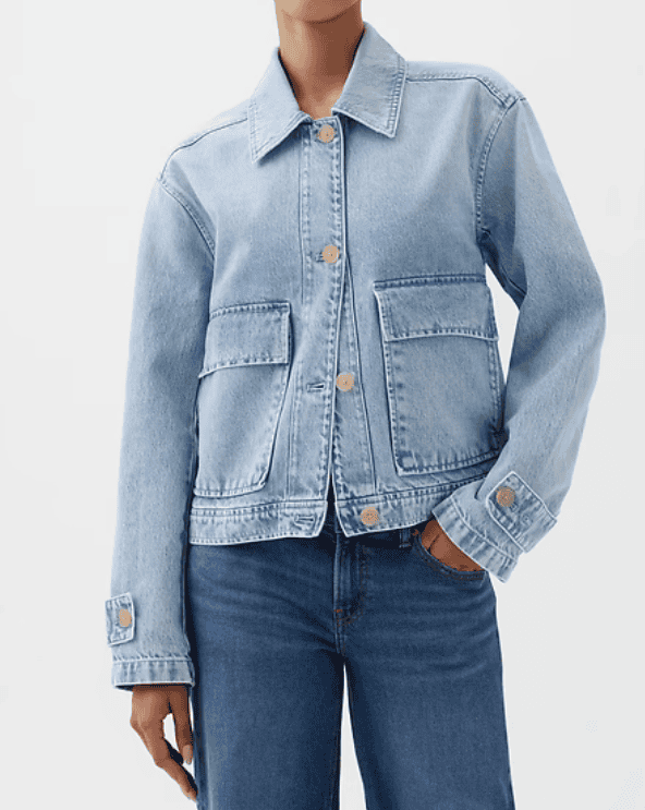 Denim Utility Shirt Jacket