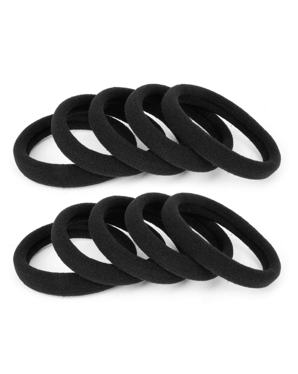 Large Black Hair Ties