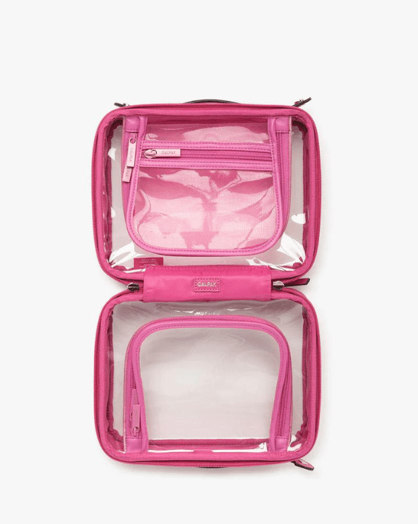 Calpak Medium Clear Cosmetics Case