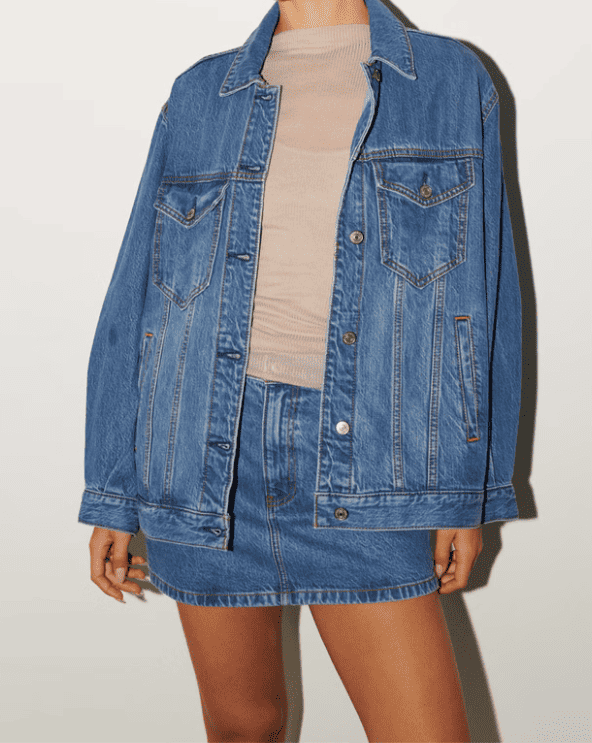 Oversized Denim Trucker Jacket