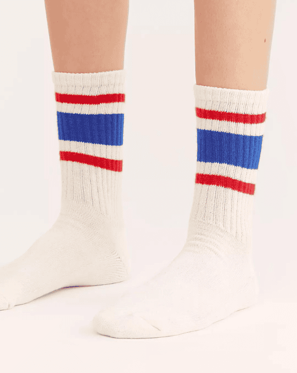 Retro Stripe Tube Socks