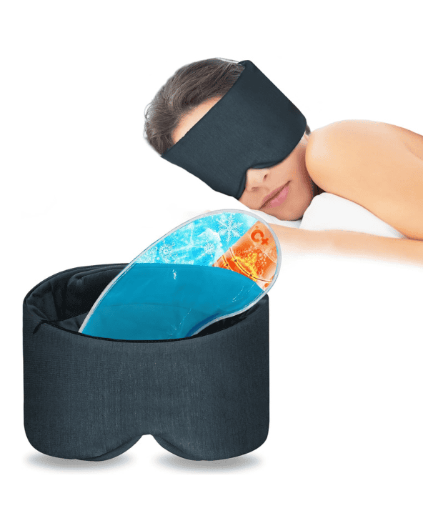 Sleep Eye Mask With Cooling + Heated Gel Pad