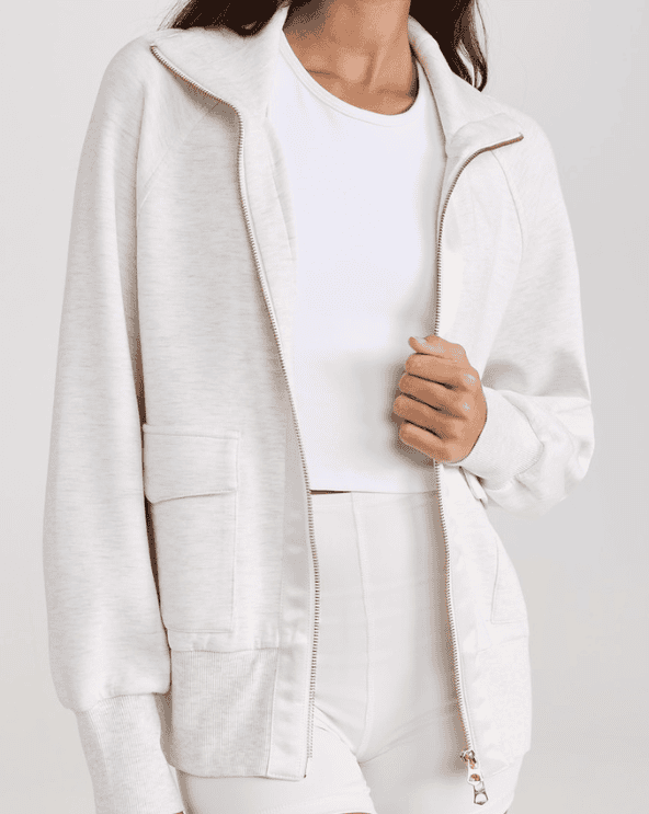 Varley Roxbury Zip Through Sweatshirt