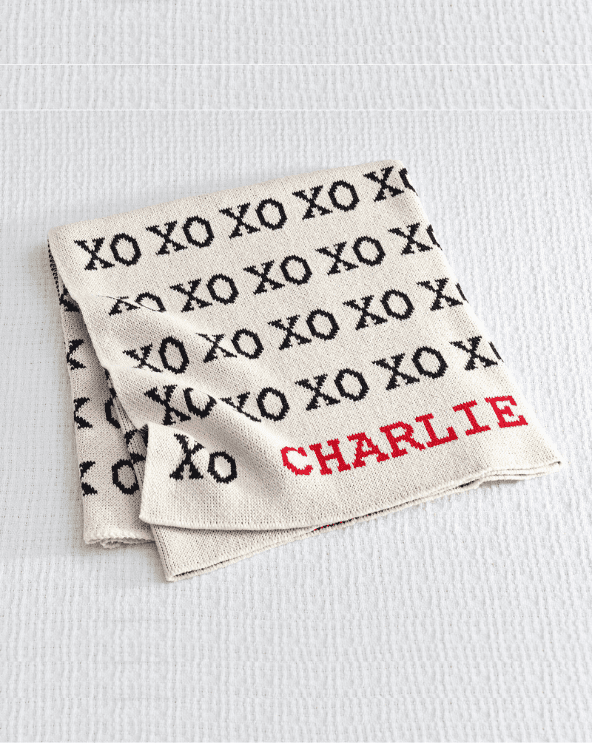 XO Personalized Baby Blanket